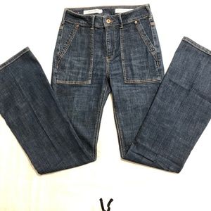 Pilcro Utility High-Rise Bootcut Jeans